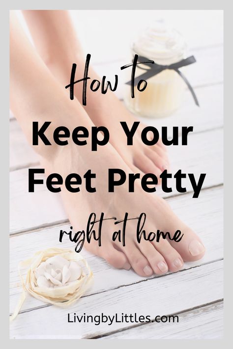 A ladies pretty feet with a candle a a flower beside them. Taking Care Of Your Feet Tips, How To Get Soft Feet At Home, How To Make Your Feet Look Pretty, Pedicure Hacks, Home Pedicure Tips, Feet Care Routine, Soft Feet Remedy, Natural Pedicure, At Home Pedicure