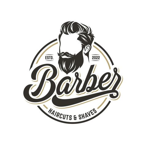 Barber Shop Logo, Barbershop Logo, Beard Logo, Barber Logo, Barbershop Design, Salon Logo Design, Vintage Barber, Barber Shop Decor, Free Logo Templates