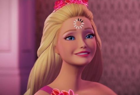 Barbie Funny Face, Barbie Memes Funny, Funny Barbie Pics, Cartoon Character Aesthetic, Aesthetic Small Tattoos, Barbie Humor, Kiri Avatar 2, Wispy Curtain Fringe, Princess Gone Bad