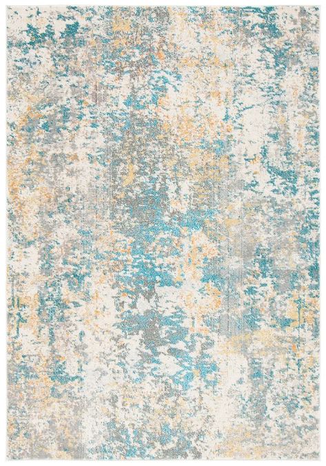 Brawith Ivory/Teal/Gold Area Rug Transitional Carpet, Mod Decor, Transitional Home Decor, Teal Rug, Industrial Area Rugs, Area Rug Design, Gold Rug, Floral Area Rugs, Teal And Gold