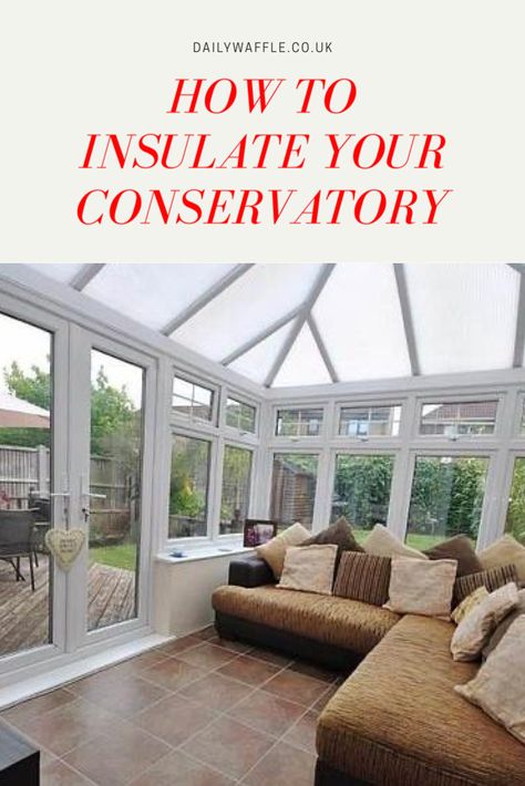 Have you thought about insulating your conservatory? Here are some tips for your home. Art Projects For Kids Easy, Conservatory Ideas Interior, Conservatory Insulation, Small Conservatory Ideas, Kids Easy Crafts, Conservatory Interiors, Modern Windows And Doors, Small Conservatory, Conservatory Flooring