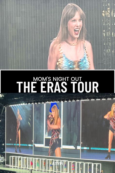 Need a fun mom's night out! Taylor Swift is the ultimate mom's night out and I am sharing my experience, several tips, and outfit ideas. Pin and click to read more! Taylor Swift Mom Outfit, Mom Taylor Swift Outfits, Taylor Swift Concert Outfit Ideas Mom, Eras Tour Mom Outfit Ideas, Mom Eras Tour Outfit Ideas, Eras Tour Outfits Mom, Taylor Swift Mom Concert Outfit, Taylor Swift Concert Outfits For Moms, Mom Eras Tour Outfit