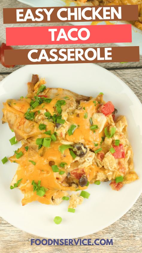 If you are tired of the same average tacos for Taco Tuesday, then try my easy to make chicken taco casserole! Are you looking for a dish that could become a new weekly Mexican staple in your home? This South Western inspired chicken taco casserole is ooey gooey goodness wrapped up in a convenient casserole that your whole family is sure to love! Chicken Taco Casserole, Chicken Tacos Easy, Boiled Chicken Breast, Baked Chicken Tacos, Easy Weekday Meals, Chicken Taco, Taco Casserole, Yummy Chicken Recipes, Ooey Gooey