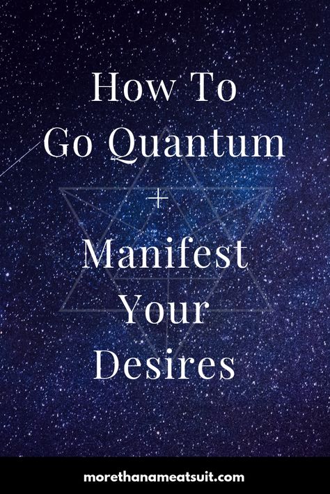 Have you tried “going quantum” yet?  I don’t know about you, but it seems like everywhere I look lately someone is talking about “going quantum” to manifest whatever they’re wanting into their life.  We’ve definitely moved beyond the days of creating a vision board and calling it done when you want to attract a new … Quantum Physics Spirituality, Quantum Healing Hypnosis, Quantum Theory, Love Spirituality, Manifest Love, Law Of Attraction Love, Creating A Vision Board, Attraction Quotes, Quantum Mechanics