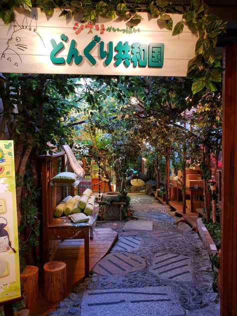 Ghibli Store Japan, Ghibli Cafe Aesthetic, Studio Ghibli Cafe, Studio Ghibli Store, Japan Ghibli, Ghibli Store, Japan Travel Destinations, Isao Takahata, Flower Cafe