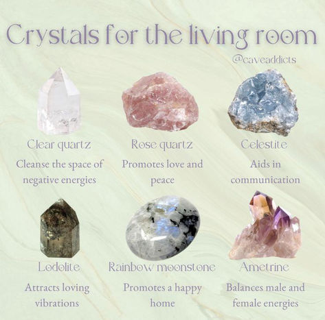 Transform your living space with the ultimate protective crystals! Discover our top picks for serene energy in your living room. Dive into a world where tranquility meets style. Perfect for any decor, these gems not only shield but also soothe. Want more crystal insights? Follow us for a daily dose of serene vibes! Best Crystals For New Home, Crystal For Living Room, Crystals For Dining Room, Crystals For The Classroom, Crystals To Keep In Your Bedroom, Crystals Living Room, How To Style Crystals At Home, Crystals To Have In Your Home, Best Crystals For Home Protection