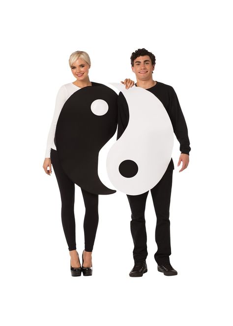 Yin Yang Unisex Costumes Yin Yang Costume, Couples Fancy Dress, Halloween Parejas, Costume Carnaval, Best Couples, Couples Costume, Couples Halloween, Funny Costumes, Funny Character