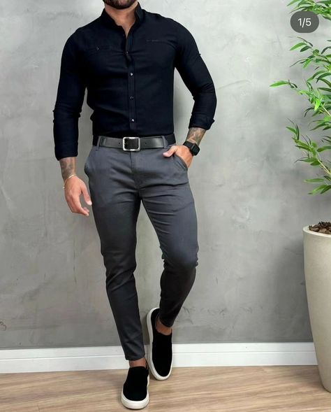 Mens Clothing Formal, Mens Church Outfit Casual, Men’s Church Outfit, Mens Clothing Styles Formal Casual Style, Mens Stylish Outfits, Outfit Formal Hombre, Church Outfit Men, Black Shirt Outfit Men, Formal Dresses For Men