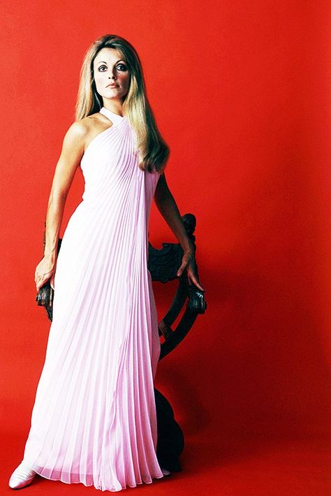 Sharon Tate Style, Sharon Tate, Valley Of The Dolls, Ethereal Beauty, 60s Fashion, Style Icon, Pink Dress, One Shoulder Wedding Dress, One Shoulder Formal Dress