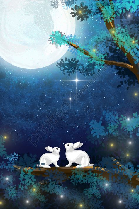 Two Bunnies, Rabbit Png, Star Illustration, Moon Festival, Font Illustration, Autumn Festival, Graphic Design Background Templates, Case Ipad, Mid Autumn