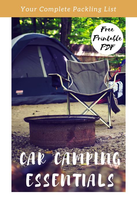 Discover all the car camping essentials you need for you next outdoor adventure. This packing list provides tips on tents, sleeping equipment and cooking accessories as well a free downloadable PDF checklist! #carcampingessentials Car Camping Checklist, Car Camping Essentials, Camping Gear List, Essentials Checklist, Backcountry Camping, Hiking Photography, Hiking Essentials, Hiking Pictures, International Travel Tips