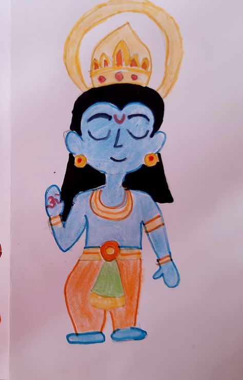 Easy drawing of Lord Rama Very Easy Drawing, Ram Ji, Jay Shree Ram, Lord Rama, Easy Drawings For Kids, Shri Ram, Shree Ram, Drawings Simple, Easy Drawing