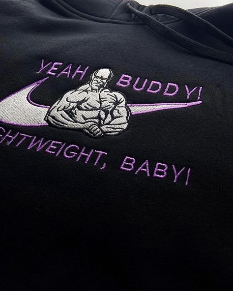 Ronnie Coleman, Nike Design, Gym Hoodie, Embroidery Hoodie, Embroidery Shop, Gym Design, Soft Hoodie, Embroidered Hoodie, Custom Hoodies