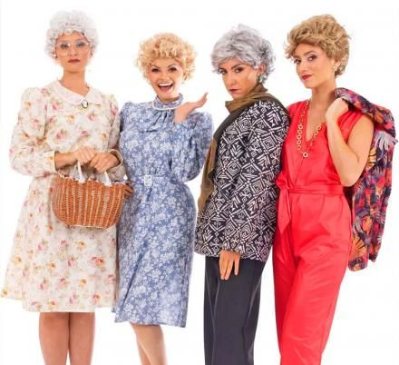 Golden Girls Costume, Easy Group Costume Ideas, Halloween Costume Ideas For Groups, Costume Ideas For Groups, Golden Girls Costumes, Best Group Halloween Costumes, Dorothy Costume, Girl Halloween Costumes, Halloween Costumes To Make