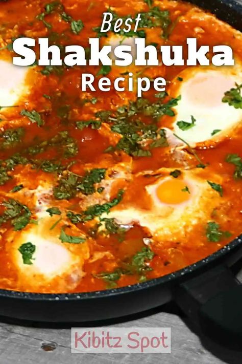 Egg Recipes Shakshuka, Shakushaku Recipe, Full English Breakfast Ideas, Best Shakshuka Recipe, Shashuksha Recipe, Shakshuka Recipe Traditional, Lake Meals, Tunisian Recipes, Shakshuka Recipe