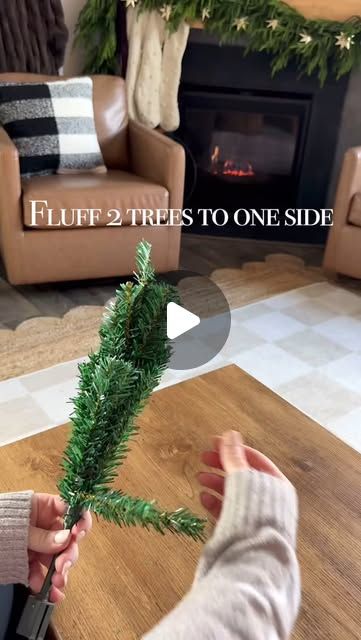 Judith Lato | Decor • Design • DIY on Instagram: "My most viral DIY is still my favorite Dollar Tree hack and I just made some more of these flocked Christmas trees when they restocked them this year!  Have you tried this hack yet?!?

Here’s some answers to FAQs, but first, save this post for later and share with a friend who’d love this hack!!

• These are the 18” trees for $1.25. (I did another reel with the $5 trees, but these are best for slimmer trees to layer)
• Keep the branches downswept to make them look more natural when flocked.
• Twist the branches tight to the “trunk” to keep them tightly together. 
• You can stack 2-2-1 to give different heights (which you see on my porch at the end) I used a total of 18 trees for this porch look.
• I have them on a covered porch and they loo Table Top Christmas Trees Ideas Diy, Downswept Christmas Tree, Bottlebrush Christmas Trees, Christmas Tree Filler, Tree Fillers, Slim Tree, Dollar Tree Hacks, Bottle Brush Christmas Trees, Christmas Tree Branches