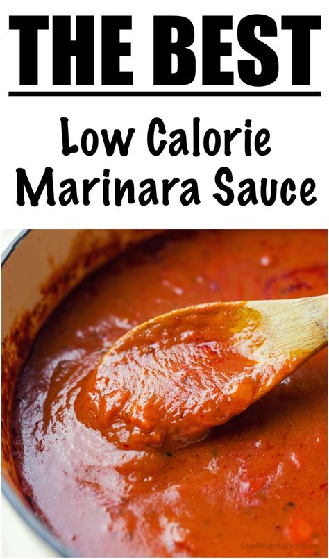 Low Cal Pasta Sauce, Low Calorie Burger Sauce, Authentic Marinara Sauce, Low Sugar Marinara Sauce, Best Homemade Marinara Sauce, Low Calorie Marinara Sauce, Recipe Low Calorie, 500 Calories Recipes, Low Carb Marinara