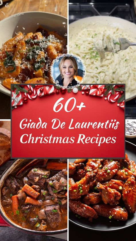 60+ Giada De Laurentiis Christmas Recipes Giada Christmas Recipes, Giadas Kitchen, Giada De Laurentiis Recipes Dessert, Giada De Laurentiis Recipes Pasta, Giada's Holiday Handbook, Giada Pasta, Giada De Laurentiis Recipes, Giada Recipes, Chefs Recipes