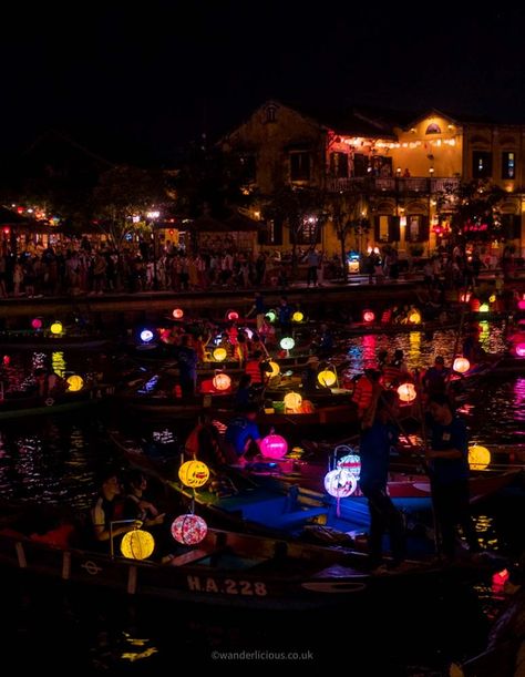 Full guide: Hoi An Lanterns, tailors and beaches Lanterns Festival, Hoi An Old Town, Magical City, Lantern Festival, How To Make Lanterns, Hidden Beach, Hoi An, Covered Bridges, Ho Chi Minh City