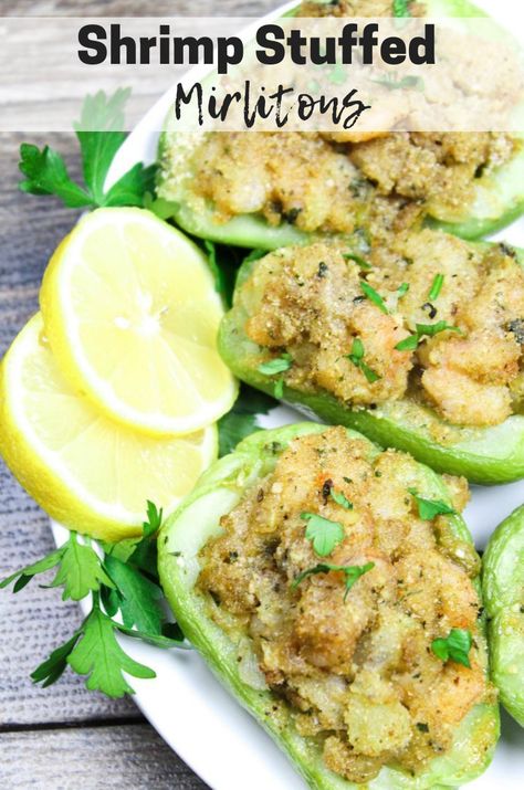 Stuffed Chayote Recipes, Militon Recipes, Louisiana Thanksgiving, Easy Cajun Recipes, Mirliton Recipe, Crawfish Pies, Crawfish Pasta, Chayote Recipes, Blackened Fish