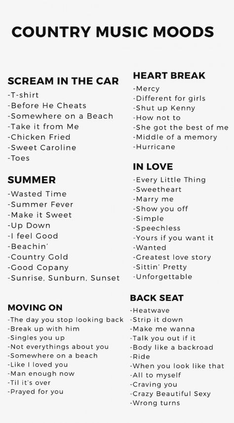 Country Songs List, Country Music Playlist, Country Lyrics Quotes, Country Playlist, Road Trip Playlist, Summer Songs Playlist, Country Love Songs, Country Music Songs, Clever Comebacks