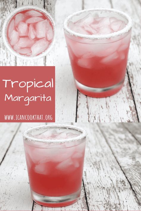 Tropical Margarita Recipe | I Can Cook That Best Blended Margarita Recipe, Tropical Margarita Recipe, Blended Strawberry Margarita Recipe, Spicy Passion Fruit Margarita, Coconut Margarita Recipe 1800, Tropical Margarita, Batch Cocktail Recipe, Honey Simple Syrup, Peanut Butter Banana Muffins