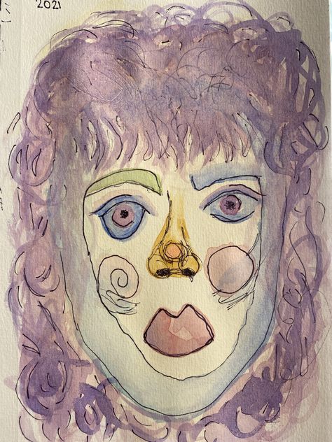 Messy Watercolor, Messy Watercolor Art, Outfit Ideas Grunge, Watercolor Face, Messy Art, Art Paint, Face Art, Portrait Drawing, Medium Art