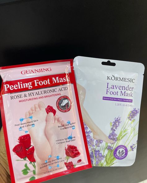 *FOOT MASK* . Peeling foot mask 3,000 Foot moisturizing mask 1,500 . . Bad Odor, Foot Mask, Cracked Heels, Skin Repair, Baby Soft, Aging Skin, Dead Skin, Christmas List, Skin Care