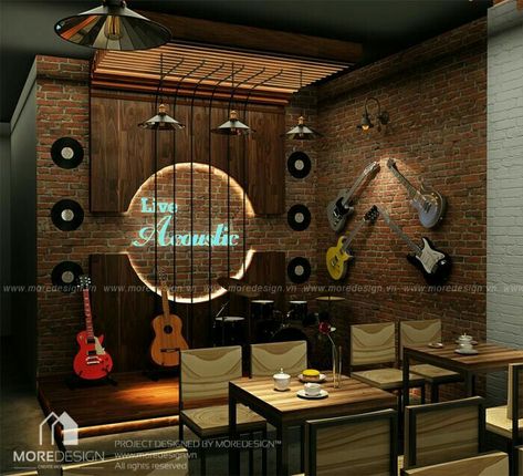 Cafe Bar Design, Bar Sala, Coffee Shop Interior Design, Pub Design, Decoration Restaurant, Design Café, Music Studio Room, Bar Interior Design, Coffee Shops Interior