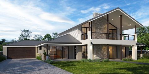 2 Storey Rural Home Designs | Double Storey Country House Plans | 2 Storey Farmhouse Designs in Mandurah | Perth | Southwest WA 2 Storey Farmhouse, House Facades Australia, New Build House, House Plans Australia, Farmhouse Home Design, Bedroom Inspirations Minimalist, Double Storey House, Farmhouse Designs, Build House