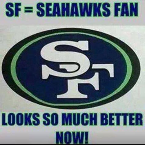 49ers Funny, Seahawks Funny, Seahawks Memes, Nfl Jokes, Seahawks Outfits, Funny Nfl, Nfl Seahawks, Legion Of Boom, Seattle Seahawks Football