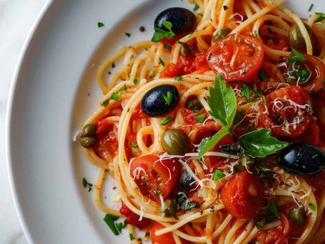 Spaghetti alla puttanesca: dove mangiarli a Napoli Spaghetti Alla Puttanesca, Alla Puttanesca, Linguine, Spaghetti, Pasta