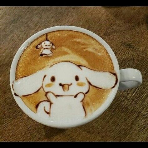 Kawaii Pfp Discord, Cute Kawaii Pfp, Coffee Kisses, Baking Cute, Kawaii Pfp, Pfp Discord, Foam Art, Coffee Latte Art, Kawaii Cooking