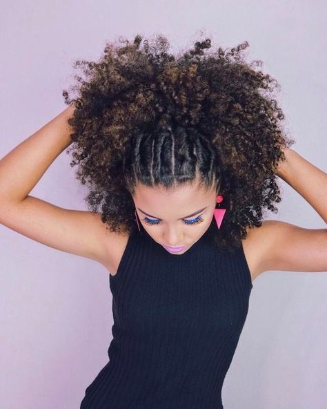 Braids and curl Mixed Race Hairstyles, Trendy We Fryzurach, Mixed Girl, Biracial Hair, Mixed Curly Hair, Big Curly Hair, Mixed Hair, Beautiful Curls, Penteado Cabelo Curto