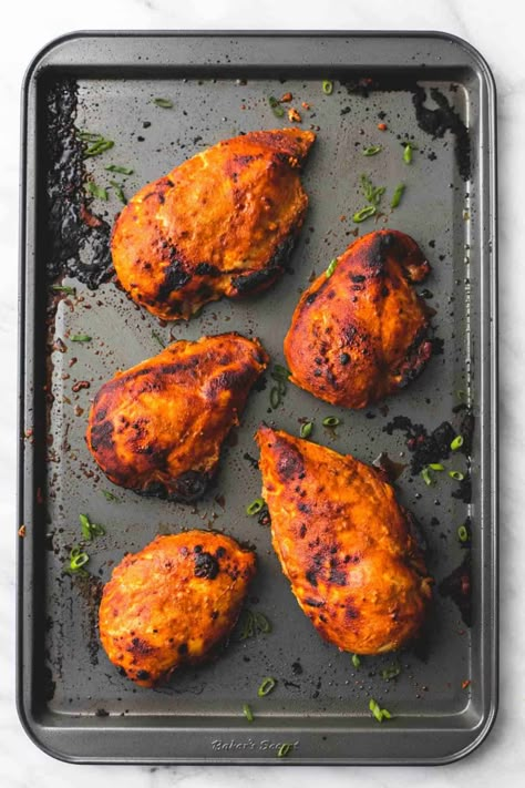 Oven Baked Tandoori Chicken | Creme De La Crumb Chicken Legs Oven, Oven Crispy Chicken, Tandoori Chicken In Oven, Baked Tandoori Chicken, School Night Dinner Ideas, Jalapeno Popper Stuffed Chicken, Chicken In Oven, Potato Chip Chicken, Tandoori Recipes