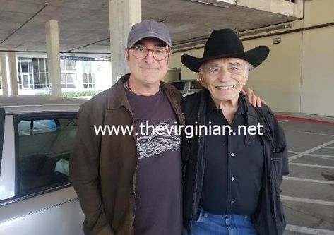 James Drury and his son Timothy Doug Mcclure, James Drury, Actor James, Hey Handsome, The Virginian, Special People, Bomber Jacket, Actors, Tv