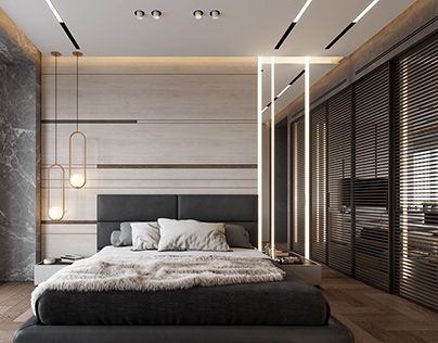 DE&DE/Interior with sophisticated nature Luxury Bedrooms, Modern Luxury Bedroom, Bedroom Bed Design, Modern Bedroom Furniture, Design Seeds, Bedroom Furniture Design, Modern Bedroom Design, Cool Ideas, Decor Minimalist