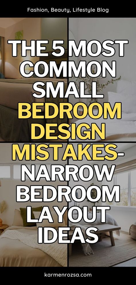 The 5 most common small bedroom design mistakes and learn how to avoid them with innovative narrow bedroom layout ideas. From optimizing your space to choosing the right bedding inspo, these tips will transform your cozy retreat into a stylish haven perfect for any season. Small Master Bed Remodel Bedroom Ideas, Two Queen Beds In One Room Layout, 12x12 Bedroom Layout Design, Long Narrow Bedroom Layout Design, Long Rectangle Bedroom Layout Ideas, Narrow Bedroom Layout, Long Narrow Bedroom Layout, 10x11 Bedroom Layout Ideas, Long And Narrow Bedroom Ideas