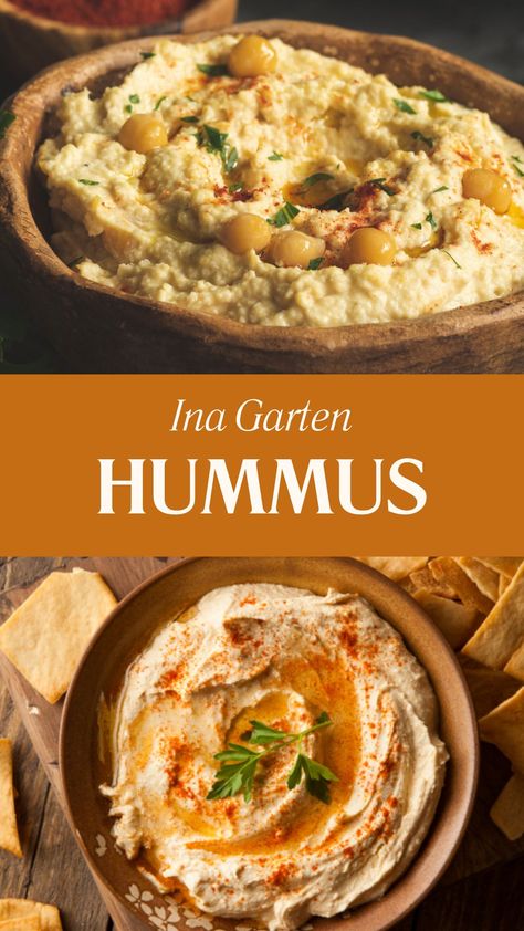 Ina Garten Hummus Hummus With Olive Oil, Hummus Recipe With Canned Chickpeas, Dishes With Tahini, Tahini Hummus Recipe, Garbanzo Bean Hummus Recipe, What To Make With Hummus, Mediterranean Diet Hummus Recipe, Hummus Add Ins, Healthy Hummus Recipe Clean Eating