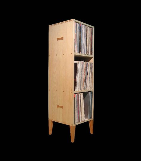 Standard Vertical Record Album Storage Unit Vinyl Record Storage Diy, Vinyl Lp Storage, Vinyl Record Furniture, Record Album Storage, Lp Record Storage, Record Shelf, Album Storage, Lp Storage, Record Cabinet