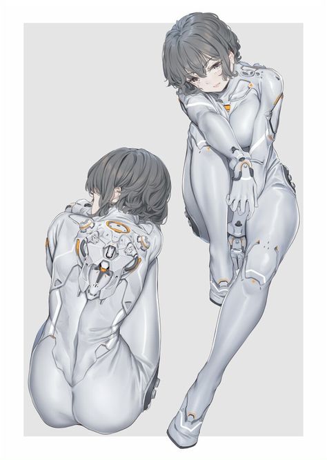 Eva Suit, Pilot Suit, Arte Cyberpunk, 캐릭터 드로잉, Genesis Evangelion, Robot Concept Art, Cyberpunk Art, 영감을 주는 캐릭터, Character Design References