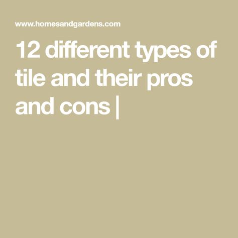 12 different types of tile and their pros and cons | Terracotta Floor Tiles, Terracotta Floor, Unique Tile, Large Format Tile, Encaustic Tile, Terracotta Tiles, Marble Tiles, Humble Abode, Cement Tile