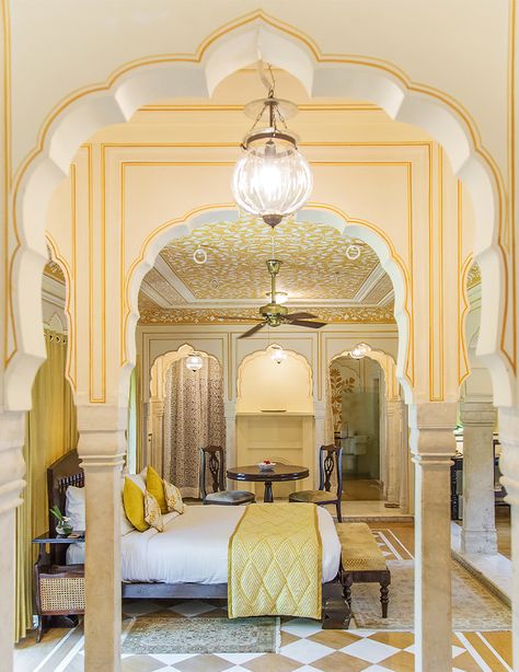 the Royal Heritage Haveli Jaipur Rajasthani Haveli Interior, Rajasthani Bedroom, Rajasthani Haveli, Jaipur Hotels, Jaipur Aesthetic, Royal Architecture, Jaipur Travel, Indian Interiors, Indoor Swing