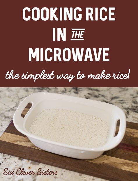 Cooking Rice In Microwave, White Rice In Microwave, Microwave Rice Recipes, Cook Rice In Microwave, Rice In Microwave, Rice In The Microwave, Microwave Rice, Cook Rice, Cooking White Rice