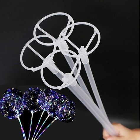 35 Sets Thickened 17inch Long Clear Bobo Balloon Sticks Holders for 10" to 30inch Large Balloons Balloon Accessories, Bobo Balloon, Balloon Holders, Diy Easter Gifts, Transparent Balloons, Clear Balloons, Balloon Kit, Giant Balloons, Large Balloons