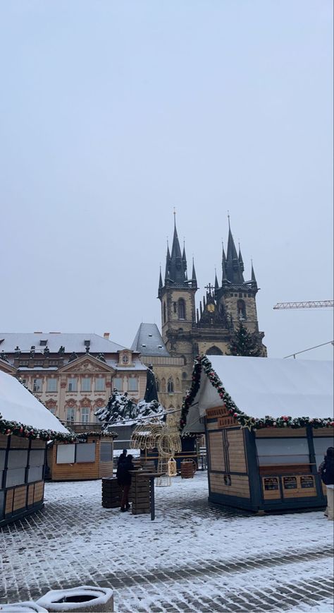 Prague At Christmas, Prague Christmas Aesthetic, Prague Czech Republic Winter, Prague Aesthetic Winter, Czech Republic Winter, Czech Republic Aesthetic, Prague Winter, Prague Christmas, Prague Travel Guide