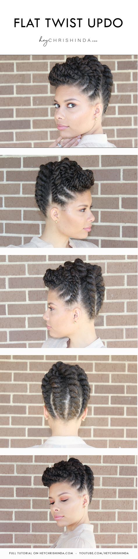 Natural Hair Updo Wedding Black Women Flat Twist, Natural Hair Twist Updo, Flat Twist Updo Natural Hair Up Dos, Natural Hair Flat Twist Styles Updo, Twist Updo Natural Hair, Flat Twist Mohawk Natural Hair, Twist Updo Hairstyles, Flat Twist Updo Natural Hair Short, Two Strand Twist Updo Natural Hair