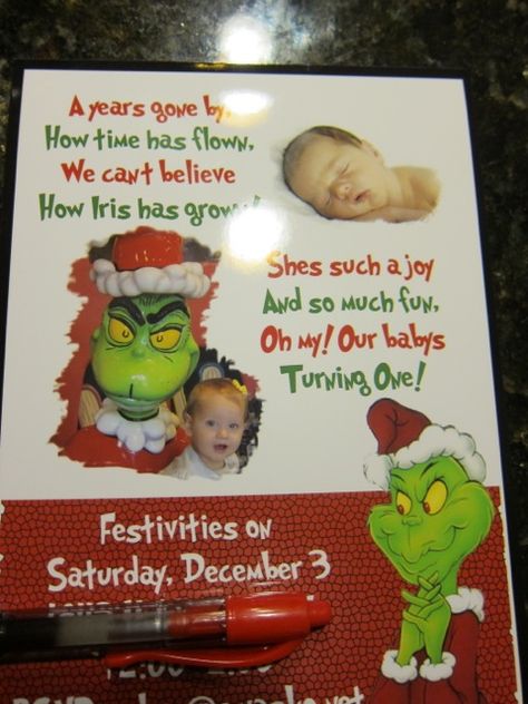 ROBYN'S DEN: How the Grinch Stole Christmas Birthday Party! Whoville Party, Grinch Christmas Party, Onederland Birthday Party, Boys First Birthday Party Ideas, Christian Birthday, Boys 1st Birthday Party Ideas, Grinch Party, The Grinch Stole Christmas, Twins 1st Birthdays