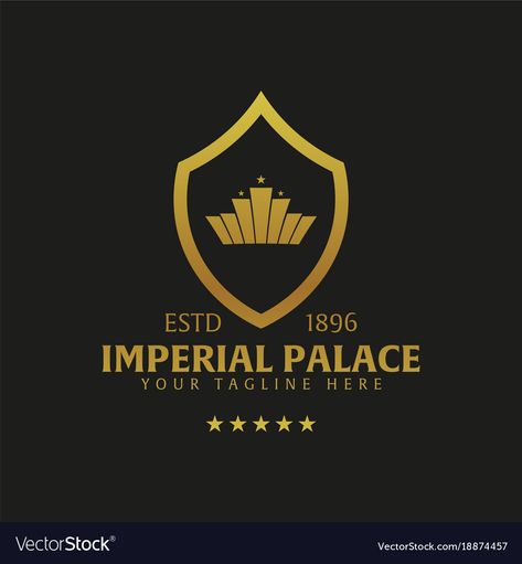 Palace Logo Design, Lady Logo, Hotel Logo, Imperial Palace, Palace Hotel, Logo Illustration, Graphic Design Print, Home Logo, Emblem Logo