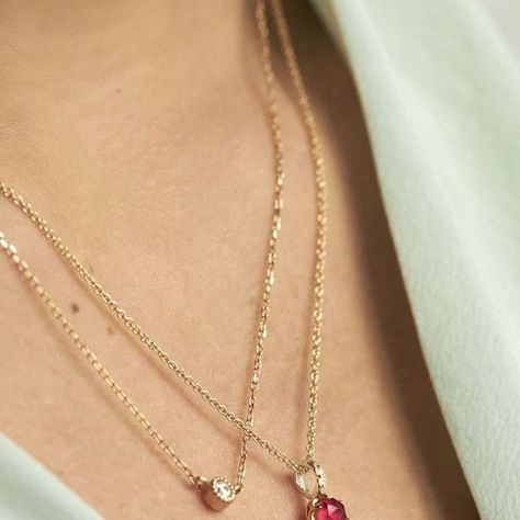 Dinny Hall on Instagram: "January babies, look no further 👀

Your birthstone is the Rhodolite Garnet, symbolising wisdom (and also makes a stunning necklace stack) ❤️

#Birthstones #LayeredLook #JewelleryOfInstagram" Dinny Hall, January Baby, Necklace Stack, Rhodolite Garnet, Stunning Necklace, Layered Look, Birthstone, Garnet, On Instagram